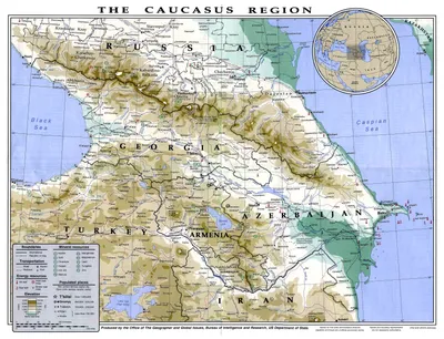 Немецкая историческая карта Кавказа. Х ВЕК » АЛАНИЯинформ