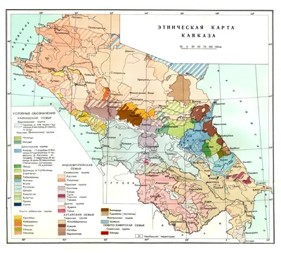 Орографическая карта Кавказского края, Учебный атлас Российской империи, Я.  Кузнецов, Санкт-Петербург, 1866 год. - Карты - История России в документах