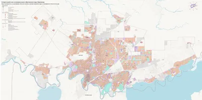 Карта Краснодара. Карта улиц Краснодара подробная. Карта улиц города  Краснодар - столицы Краснодарского края, A0 -