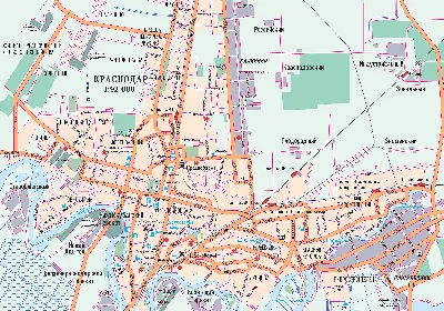 Карта Краснодара с улицами фото фото