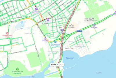 Пробки в 10 баллов в Краснодаре наблюдаются вечером 12 декабря