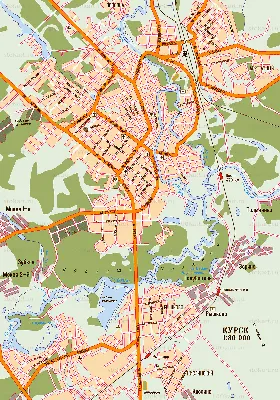 Карта Курска с фото фотографии