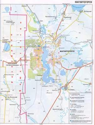 Карта Магнитогорска. Дороги и районы г. Магнитогорск на карте | GPS info -  Всё о GPS технологиях