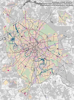 Схема линий московского метро — 2016