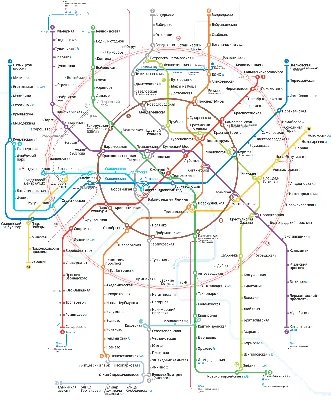 Схема Московского метро 2030