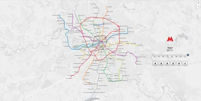 Карта московского метро, адаптированная для иностранцев