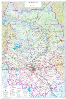 Омская область. Карта муниципального устройства - Россия и регионы -  Бесплатные векторные карты | Каталог векторных карт