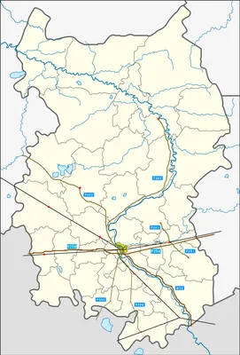 Растровая карта охотугодий Омской области