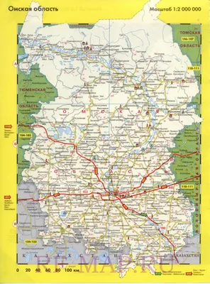 Омская область Бесплатная карта, бесплатная карта, свободная карта,  Бесплатная базовая карта контур, гидрографии