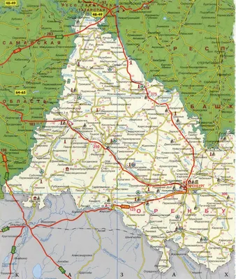 Карта Оренбурга (Россия) на русском языке, расположение на карте мира с  городами, метро, центра, районов и округов