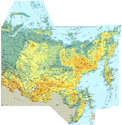 Карта РОССИИ (с Крымом ) на английском языке (100 х 70 см) - купить в  интернет-магазине в Москве | Studentsbook.net - Studentsbook.net