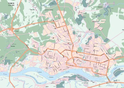 Карта Томска. Расположение города Томска и Томской области. | РЫБОЛОВНЫЕ  ТУРЫ, ПЛАТНАЯ РЫБАЛКА, БАЗЫ ОТДЫХА ДЛЯ РЫБАКОВ