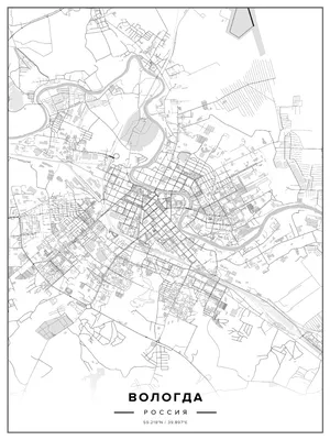 GPS карта г. Вологда. Подробная GPS карта Вологды для GPS навигаторов  Garmin | RUS Maps | Все карты России в одном месте