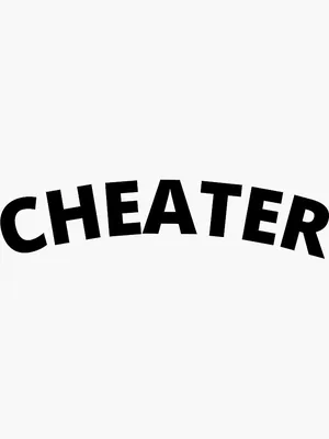 cheater text design on white background isolate vector illustration eps 10  Stock Illustration | Adobe Stock