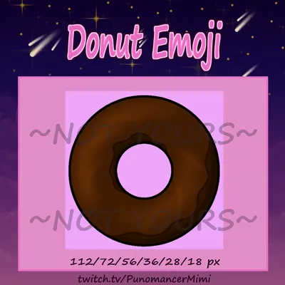 Twitch Emote / Happy Pink Donut / Channel Point / Streamer Graphics - Etsy