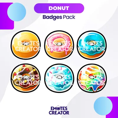 PIXEL Pink Frosted Donut Sub Badges for Twitch / Strawberry Sprinkles /  Discord Emotes / 6 Designs BONUS Rainbow / 18px 36px 72px - Etsy | Badge,  Sprinkle donut, Pink donuts