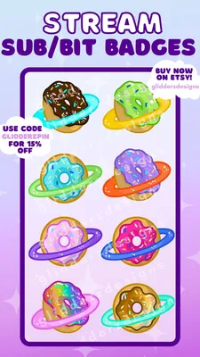 Donut Twitch Sub Badges - Emotes Creator