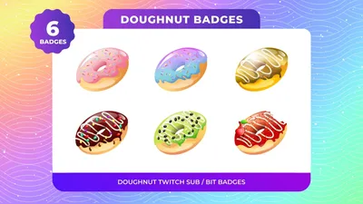 Animated Donut Emote for Twitch Raining Doughnut Emote - Etsy