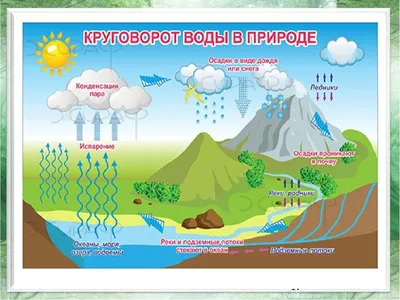 Круговорот воды в природе раскраска - 68 фото