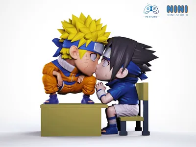 Naruto Nini x PG Studio Sasuke Kiss Naruto Resin Statue - Preorder