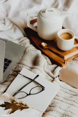 Work from home essentials. laptop and coffee 29803200 Stock Photo at  Vecteezy