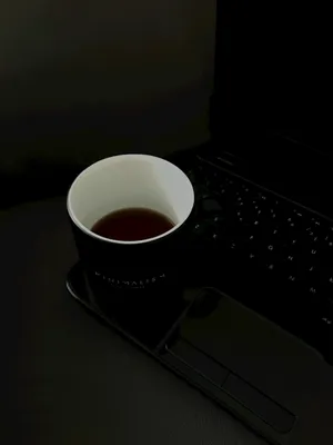 coffee cup, notebook, laptop on a white table in the office. Working  concept using technology, internet, computer. Copy space on right for  design or text, Close up, top view white background 6481517