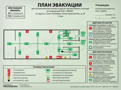 Планы эвакуации при пожаре, комплекс услуг по ПБ – Вся Беларусь