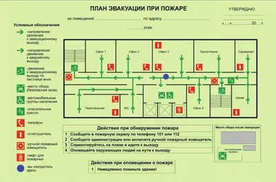 Планы эвакуации | Всероссийское добровольное пожарное общество