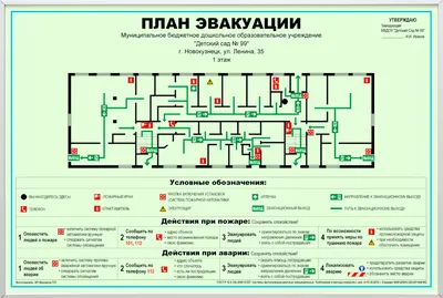 План эвакуации в рамке - Evaplan.by