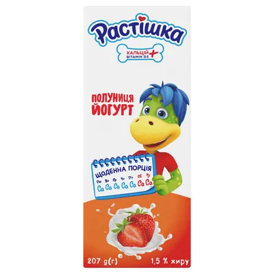 Йогурт Растишка Клубничный пломбир питьевой обогащенный 2.8% пл/ст 190г -  купить с доставкой в Новосибирске и Барнауле | Интернет-магазин Бахетле