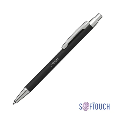 Ручка шариковая \"Ray\", покрытие soft touch, цвет черный, арт. 7415-3S в  каталоге “Океан бизнес сувениров” для оптовых заказов