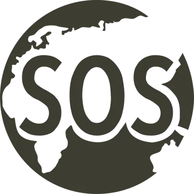 Sos symbol in international morse code Royalty Free Vector