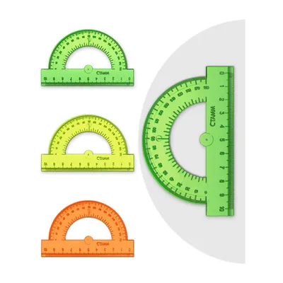 Транспортир СТАММ пластиковый, прозрачный, бесцветный, 8см ТР-30493 –  купить онлайн, каталог товаров с ценами интернет-магазина Лента | Москва,  Санкт-Петербург, Россия