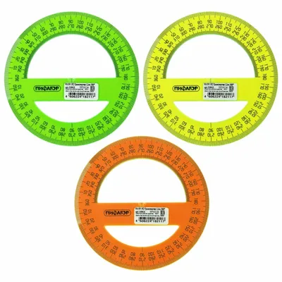 Транспортир 10 см / 180° ПИФАГОР металлический - купить в интернет-магазине  «Сдисконтом.ру»