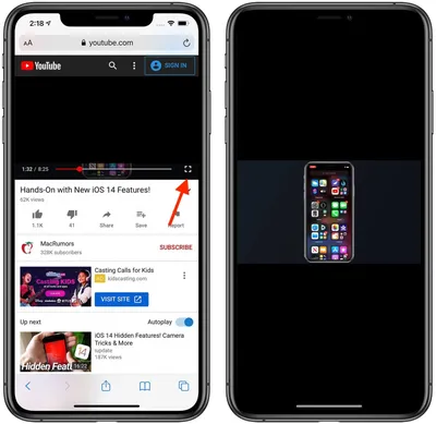 Как включить «картинка в картинке» на YouTube без подписки Premium на iOS