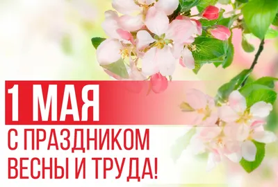 1 мая - День весны и труда!