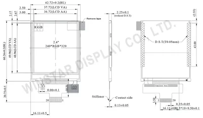 2.40 inch 240x320 TFT Display