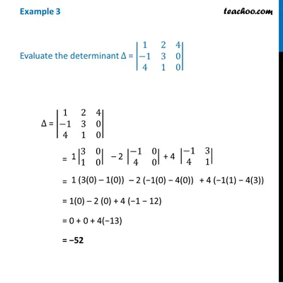 Example 3 - Evaluate determinant - Class 12 CBSE NCERT - Examples
