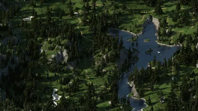 Forest Glade - 512х512 Minecraft Map