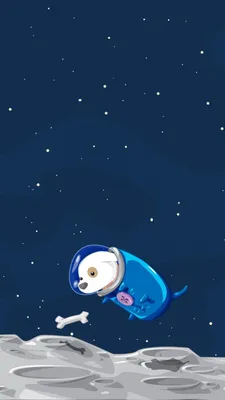 Download Wallpaper 640x1136 dog, space, flight, sky, bone, suit iPhone 5S,  5C, 5 HD Background | Dog wallpaper, Space dog, Cartoon wallpaper