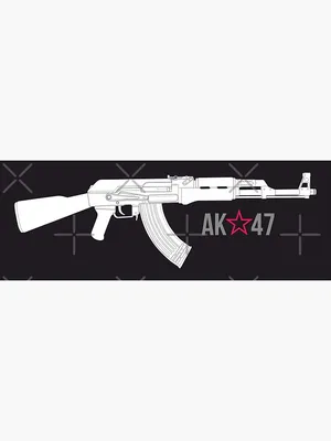 AK-47 Embroidered Gun Patch Points Right | Embroidered Patches by Ivamis  Patches