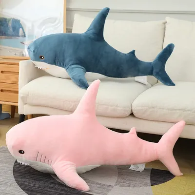 IKEA Blahaj Shark Plush Soft Toy Pillow Stuffed 100CM Gift NEW Toy Kid Baby  Xmas | eBay