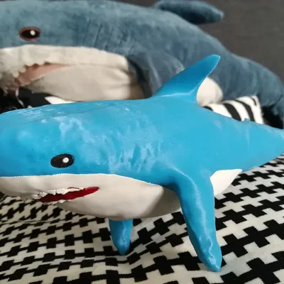 BLÅHAJ soft toy, baby shark, 21 ¾\" - IKEA