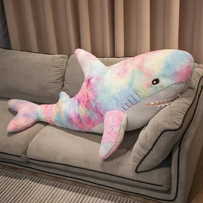 Giant Fuzzy Galaxy Shark Plushies – Kawaiies