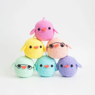 Amigurumi dolls and bunnies