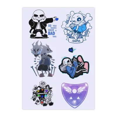 Amazon.co.jp: Sands Undertale Undertale Undertale Sons Undertale Sons  Undertail Waterproof Stickers Set of 2/4/6 Suitcase Stickers Bike Stickers  Notebook Stickers Skateboard Stickers Laptop Stickers Art Decoration :  Office Products