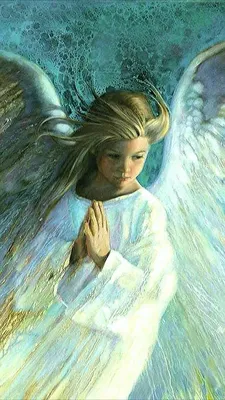 Angel Art: Beautiful Images of Angels with Long Blonde Hair and White Wings