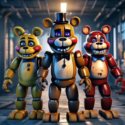 Герои мультфильмов : Набор аниматроников 18 фигурок 5 ночей Фредди Five  Nights at Freddys