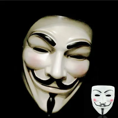 Anonymous Mask Glowing Eyes Wallpaper 4K #4.3273