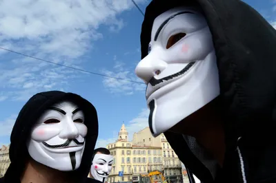 Anonymous Hacker Mask - V for Vendetta White Halloween Face Mask for  Costume Cosplay Parties - One Size Fit All Hacker Theme Mask - Walmart.com